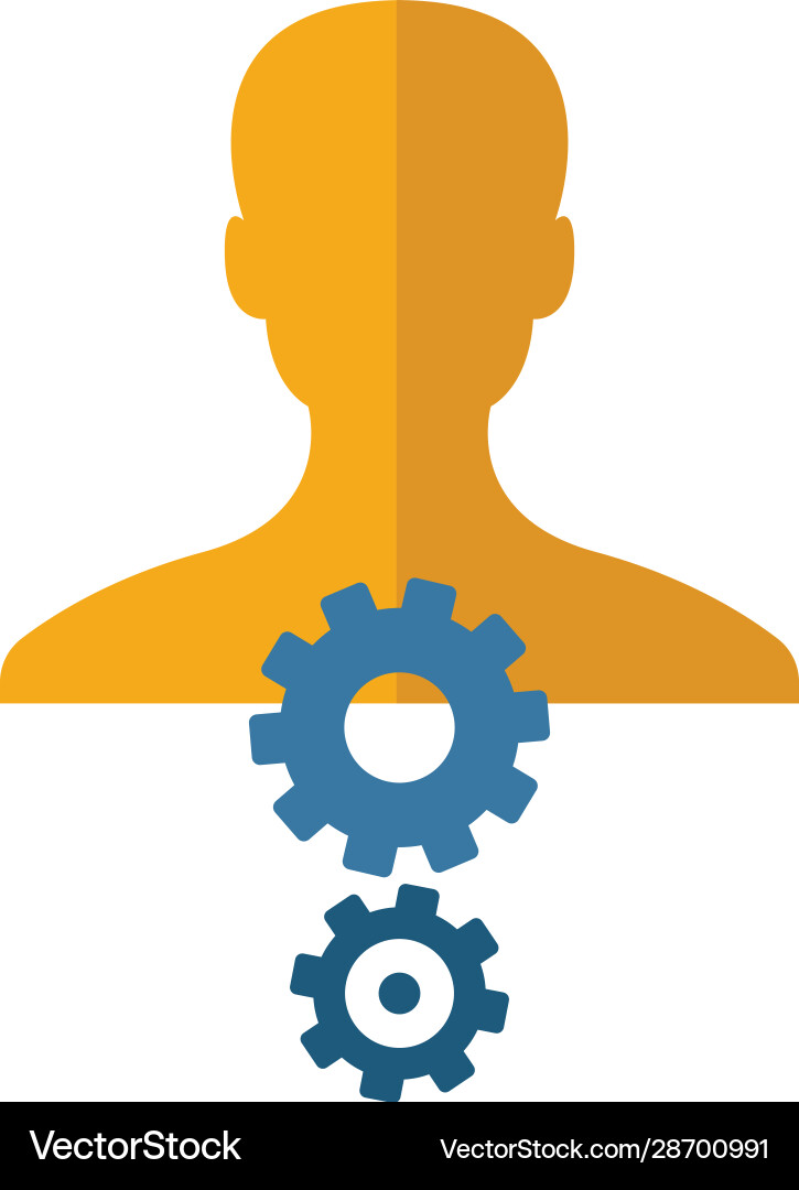 Project manager icon simple element from risk Vector Image