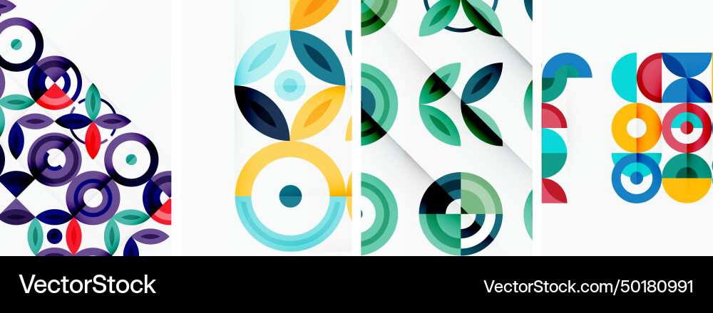 Round geometric elements and circles in background Round geometric elements and circles in background vector image