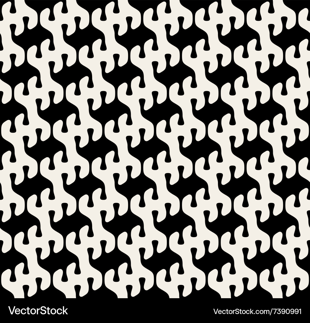 Seamless rounded drop shape pattern vector image