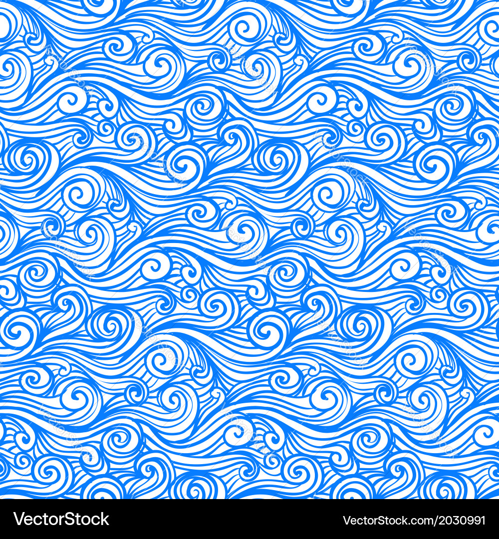 Simple elegant linear pattern in deep blue vector image