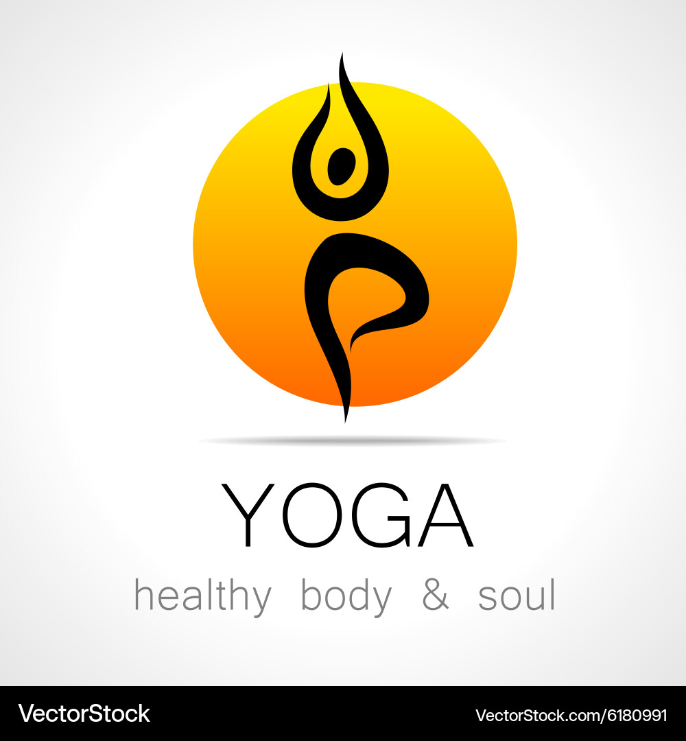 Yoga \u0026 Wellness Logo – Royalty-Free Vector | VectorStock, image size:1000x1080