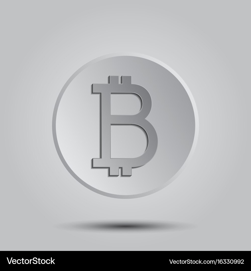 Crypto currency bitcoin logo icon for web – Royalty-Free Vector |  VectorStock