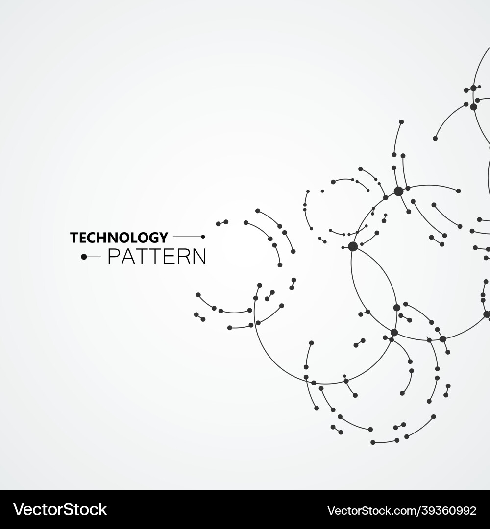 Points connecting circles background Points connecting circles background vector image