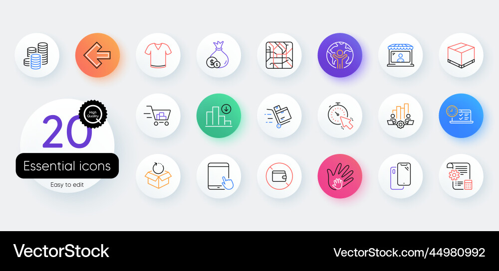Simple set of settings blueprint smartphone Simple set of settings blueprint smartphone vector image
