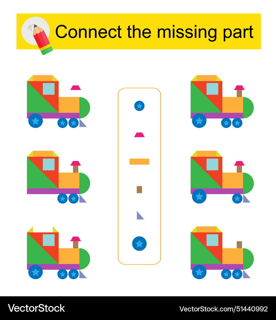 Task for the development of attention and logic Task for the development of attention and logic vector image