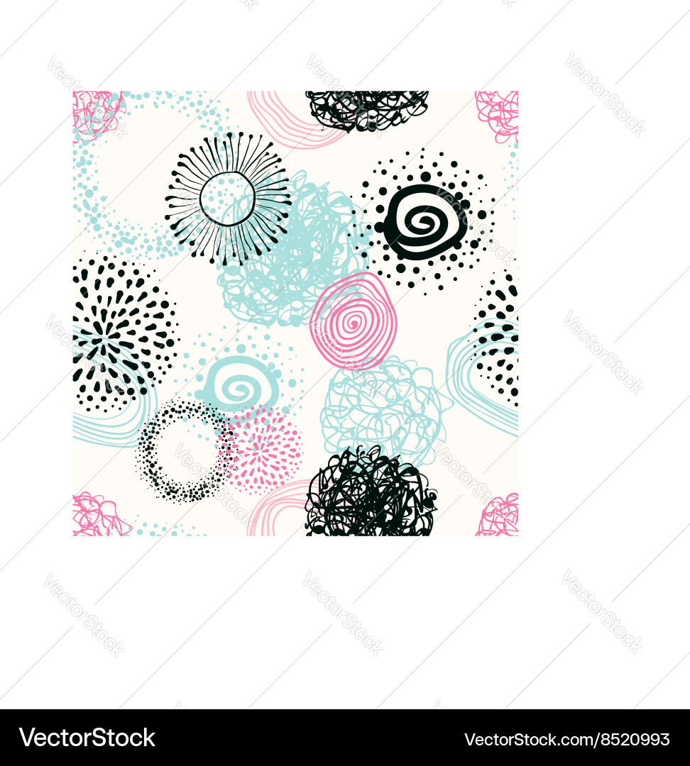 Abstract Fabric Circles Pattern vector image
