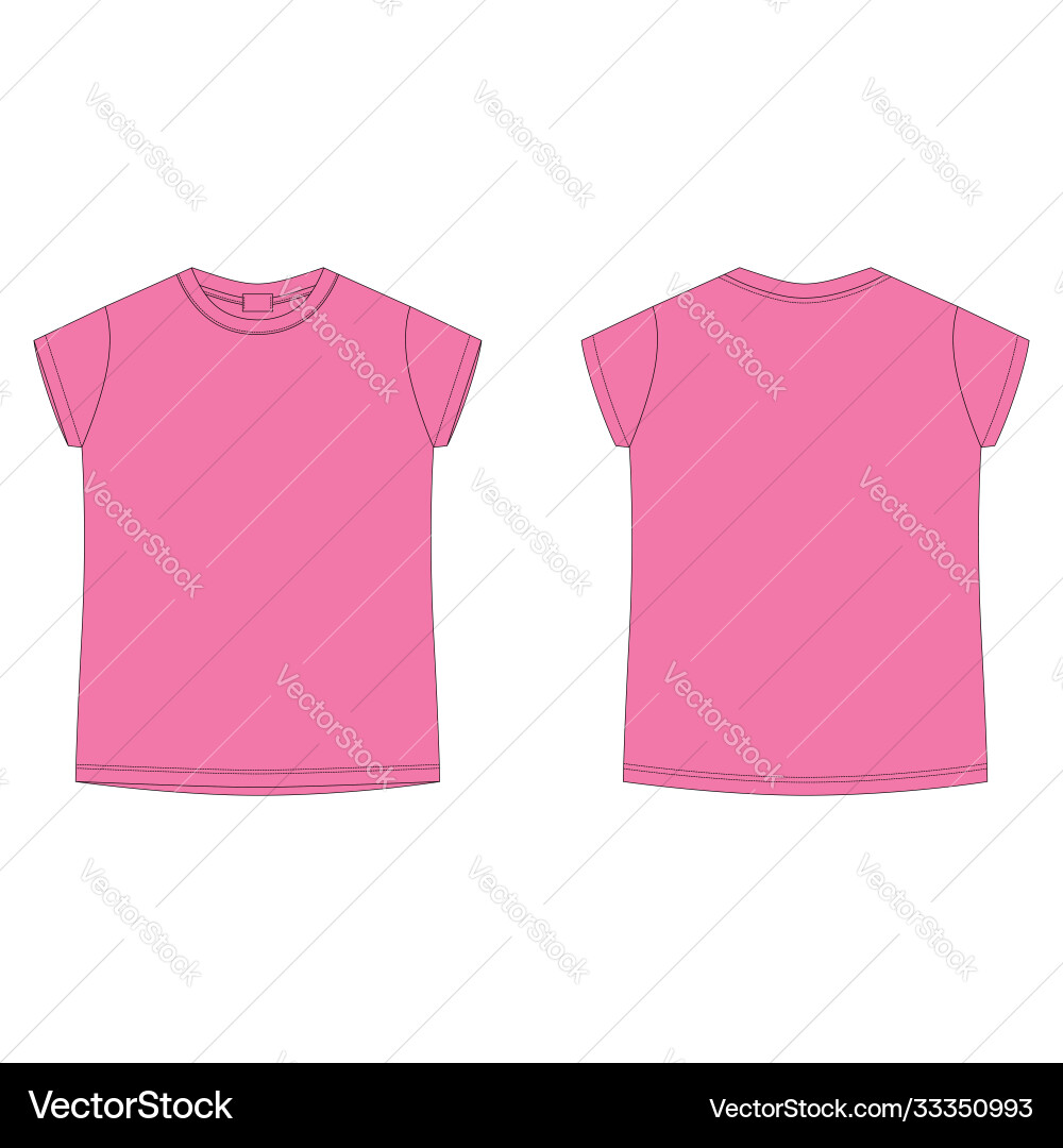 Pink t shirt template online