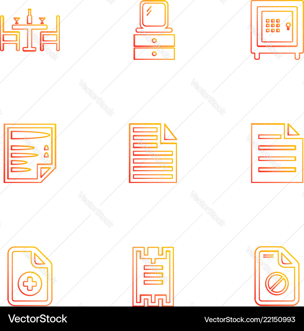 Files document clipboard write eps icons set vector image