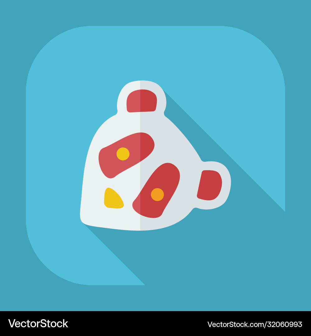 Flat modern design with shadow icons pandas Flat modern design with shadow icons pandas Vector Image