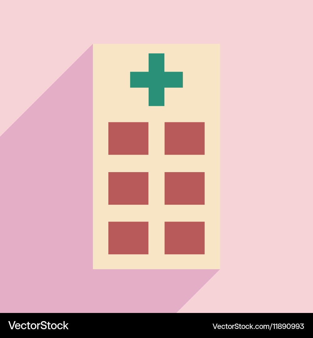 Flat with shadow icon and mobile application Vector Image