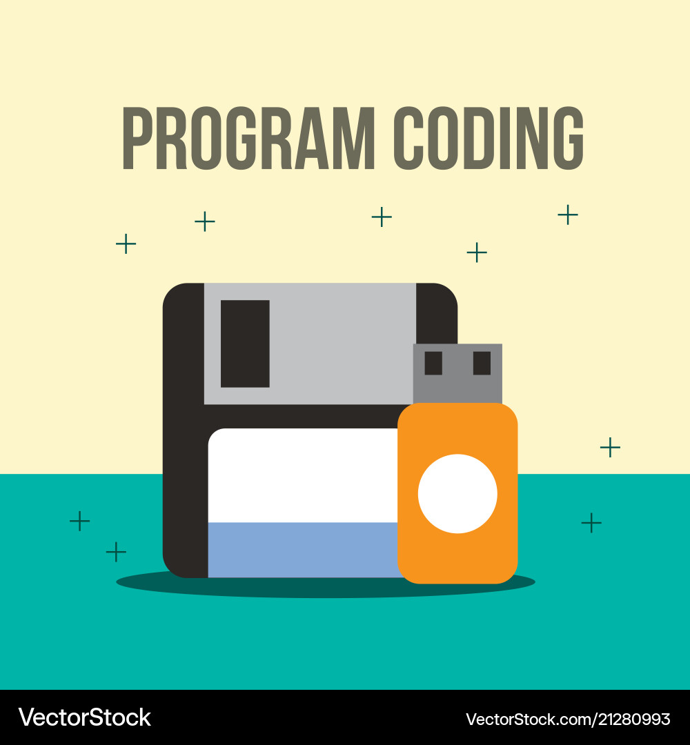 Program coding website Program coding website vector image
