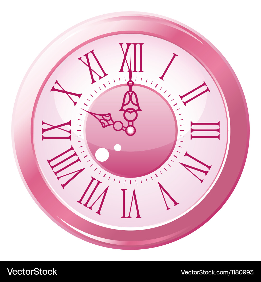 Retro style clock vector image