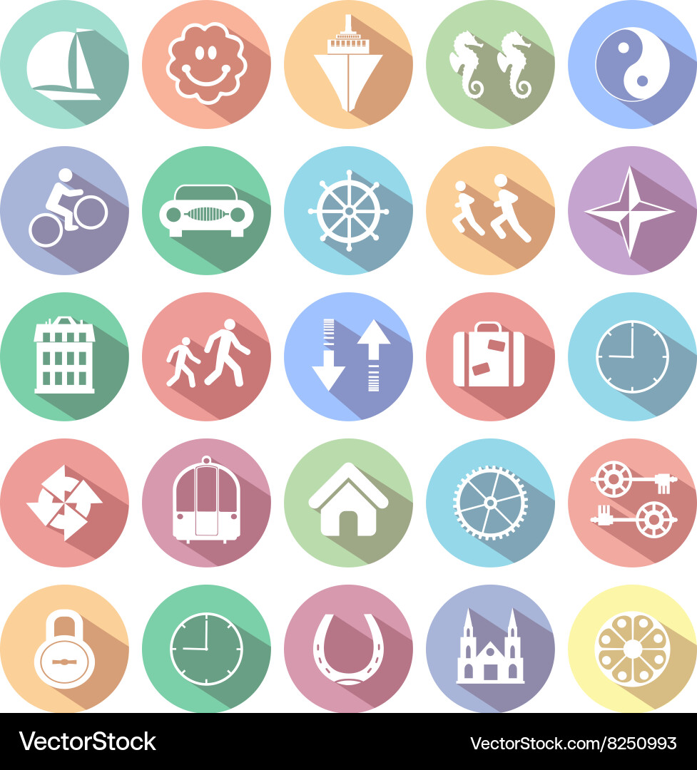 Set of web icons vector image