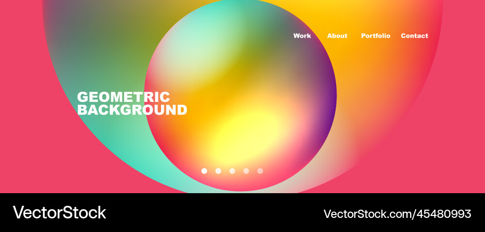 Trendy simple circle gradient abstract background Vector Image