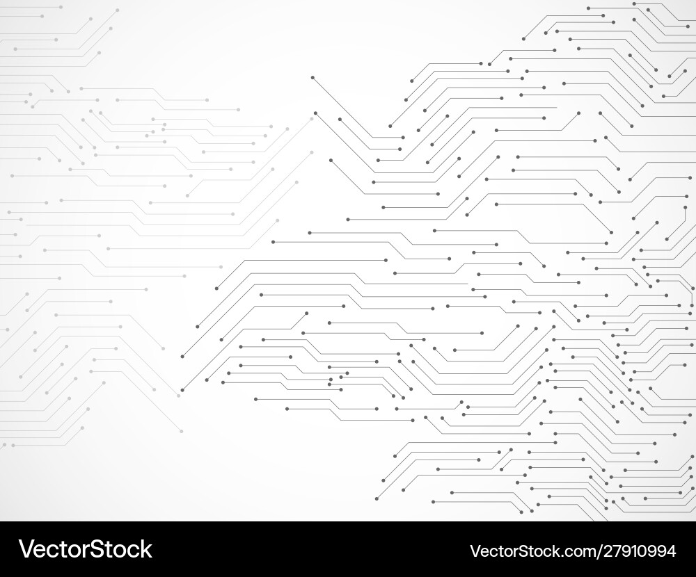Abstract background with circuit board technology vector image