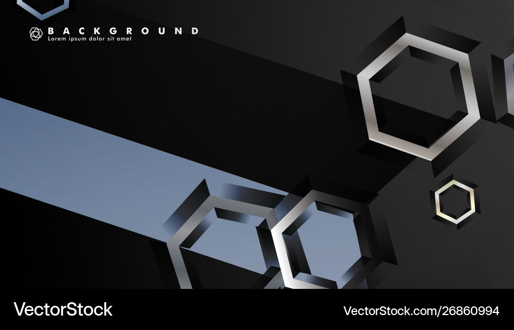 Abstract background with gradient hexagon shapes Abstract background with gradient hexagon shapes vector image