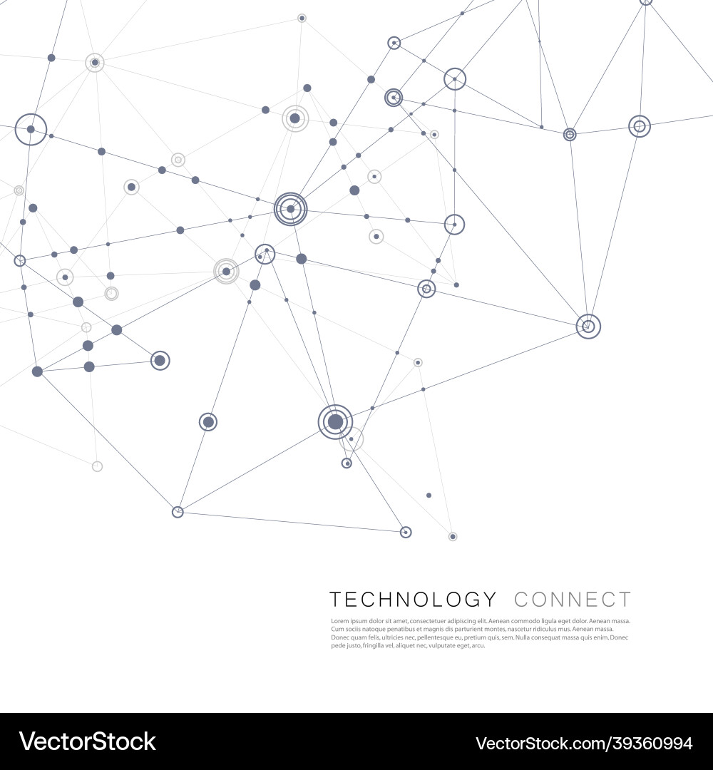 Abstract design with compound lines and dots Abstract design with compound lines and dots vector image