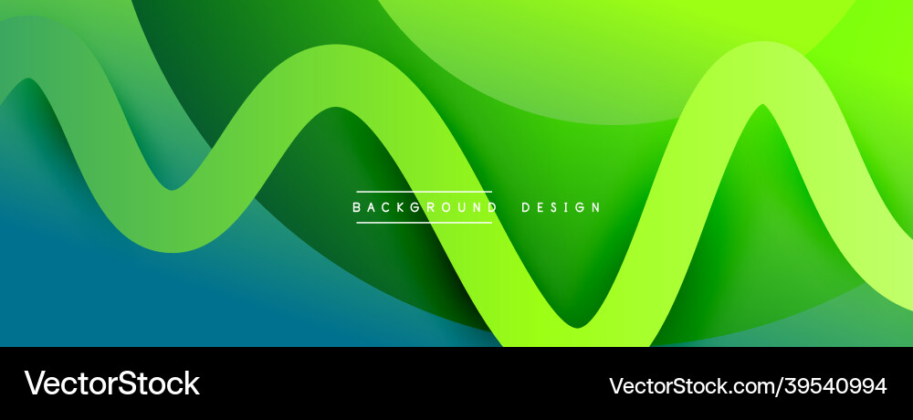 Abstract gradient background with wave line Vector Image