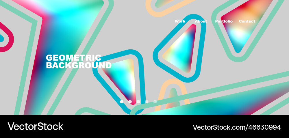 Bright colorful triangular shapes abstract Bright colorful triangular shapes abstract vector image