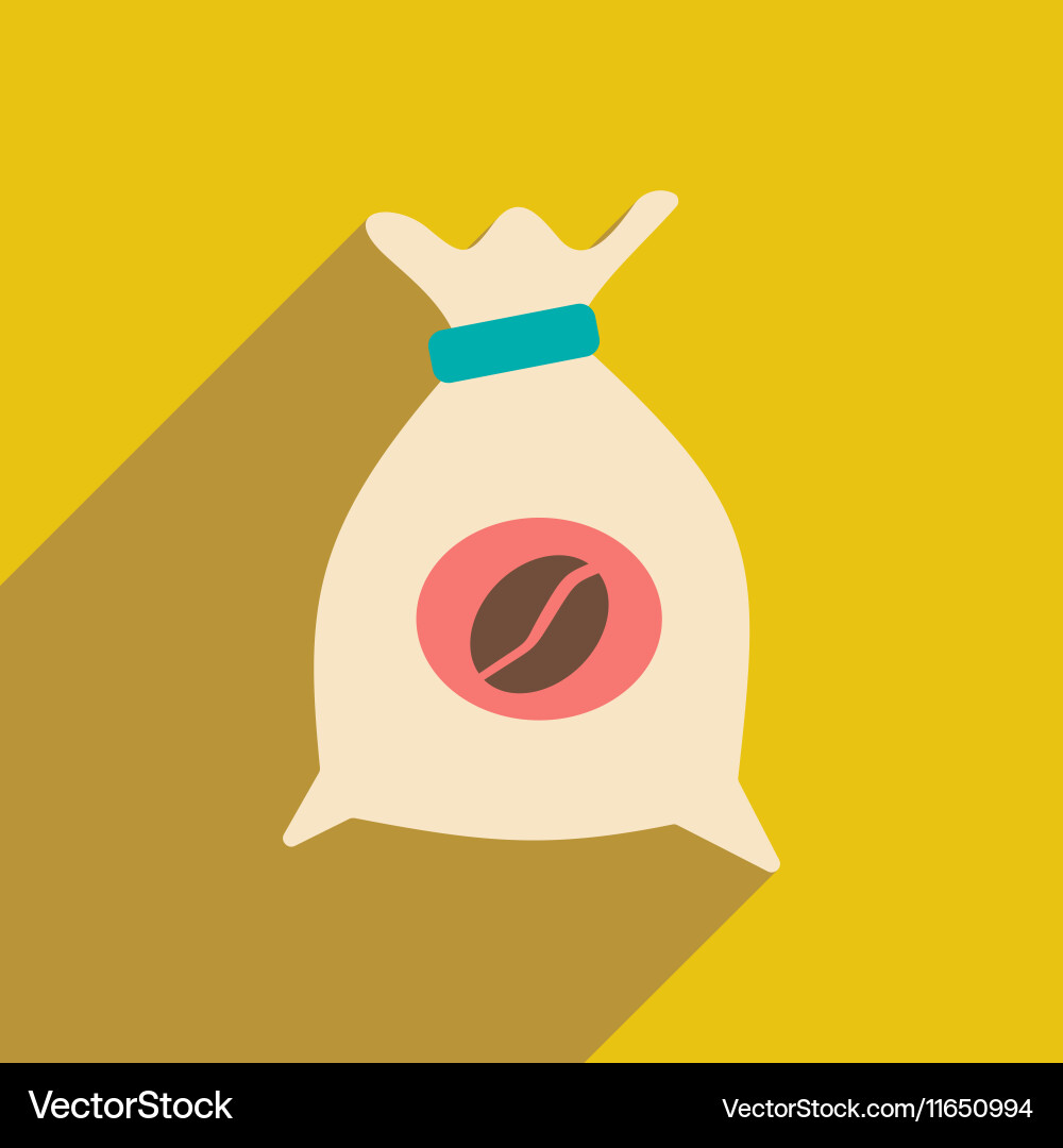 Flat with shadow icon and mobile application Vector Image