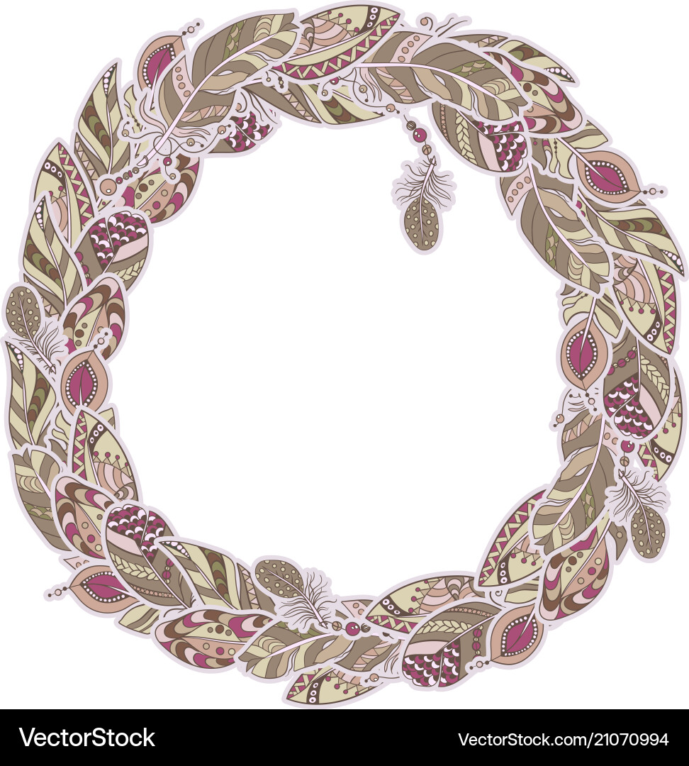 Frame decor element in a shape of circle Frame decor element in a shape of circle vector image