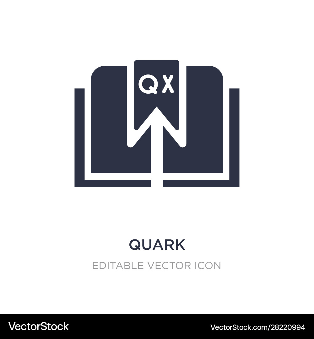 Quark icon on white background simple element Quark icon on white background simple element vector image