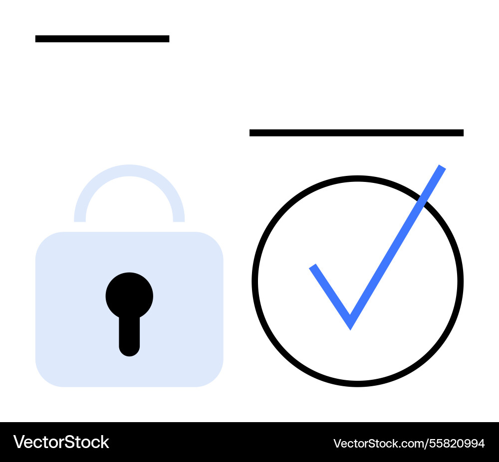 Secure access concept with padlock and blue Secure access concept with padlock and blue vector image