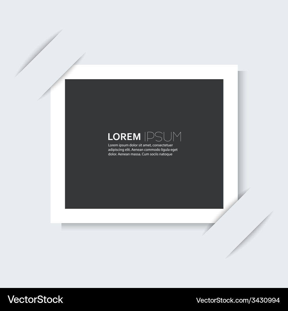 White Frame with Minimalist Background vector image