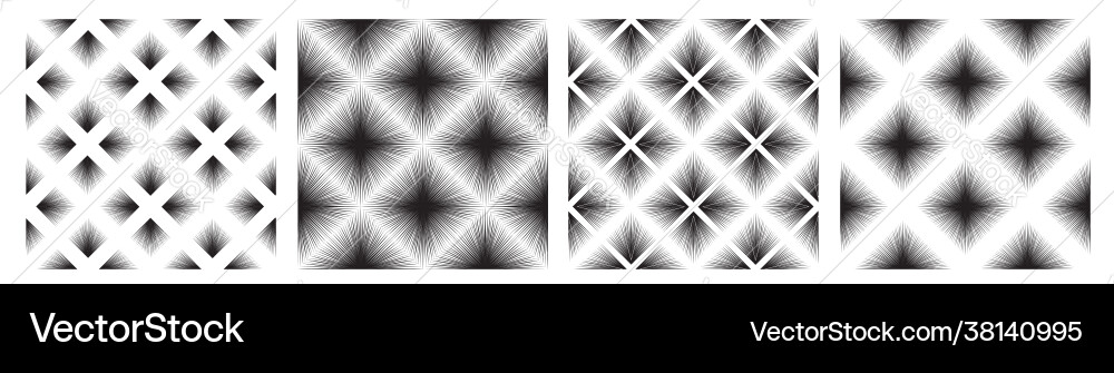 Abstract ornamental line seamless pattern set Abstract ornamental line seamless pattern set vector image