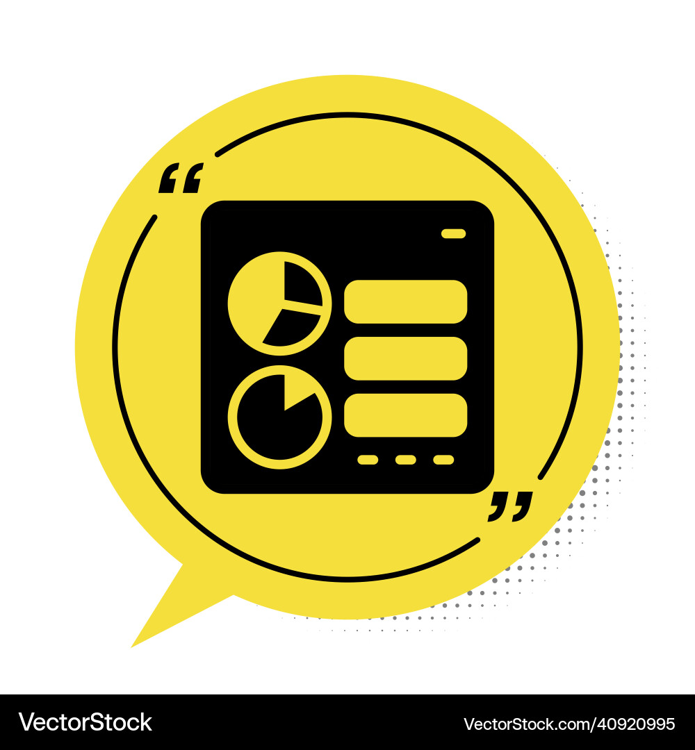 Black computer api interface icon isolated Vector Image