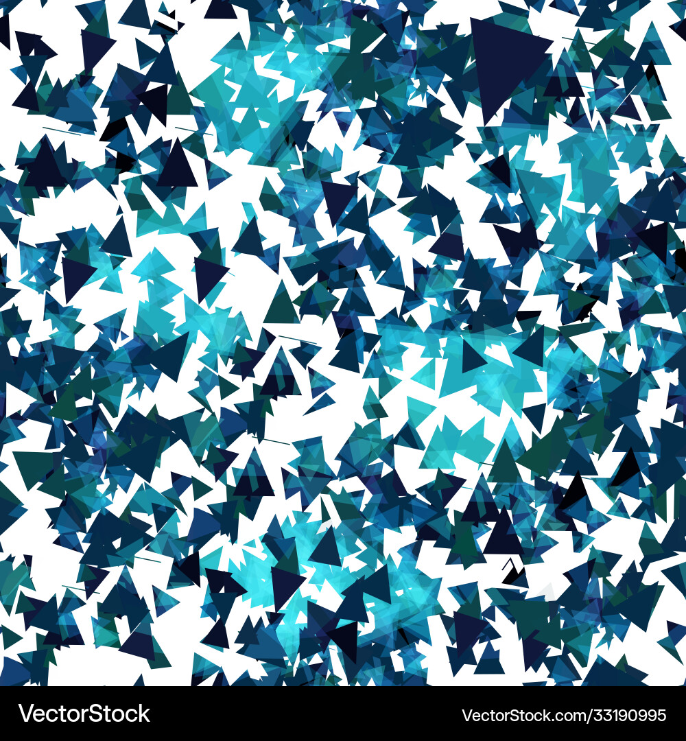 Blue Triangular Mosaic Pattern vector image
