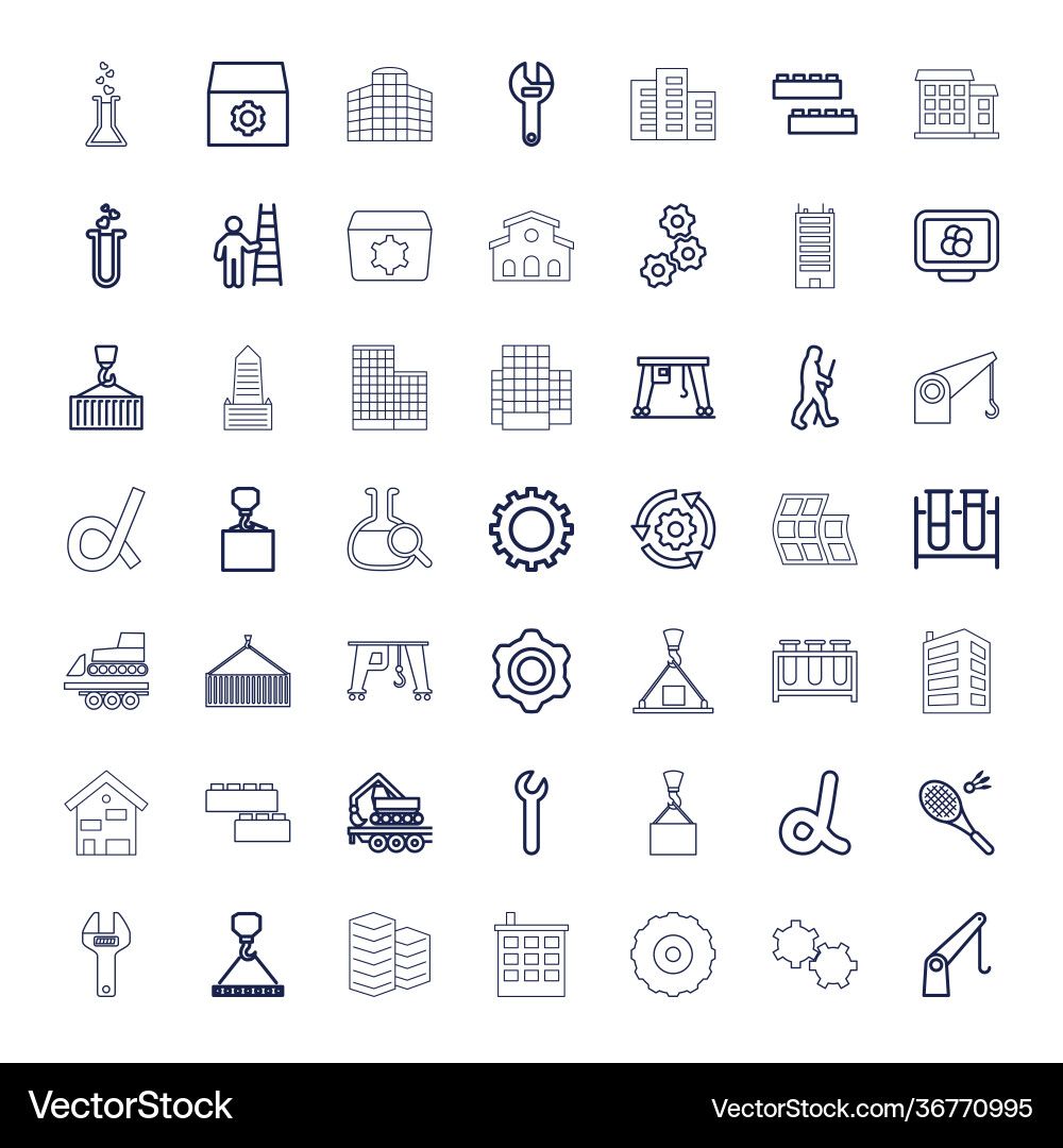 Development icons vector image