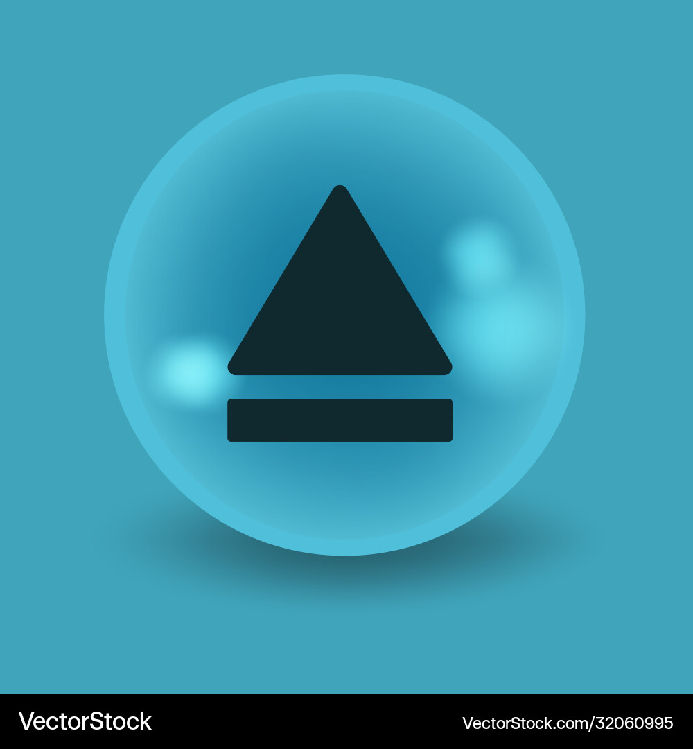 Flat modern design with shadow icon player Vector Image