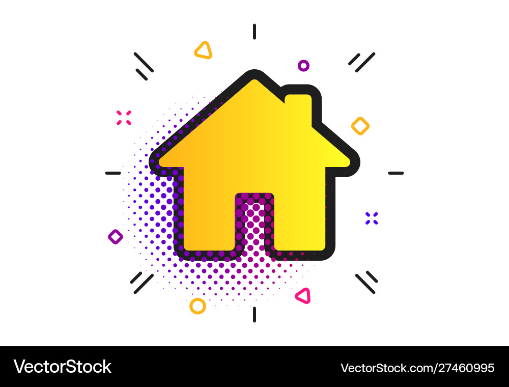 Home sign icon main page button navigation Vector Image