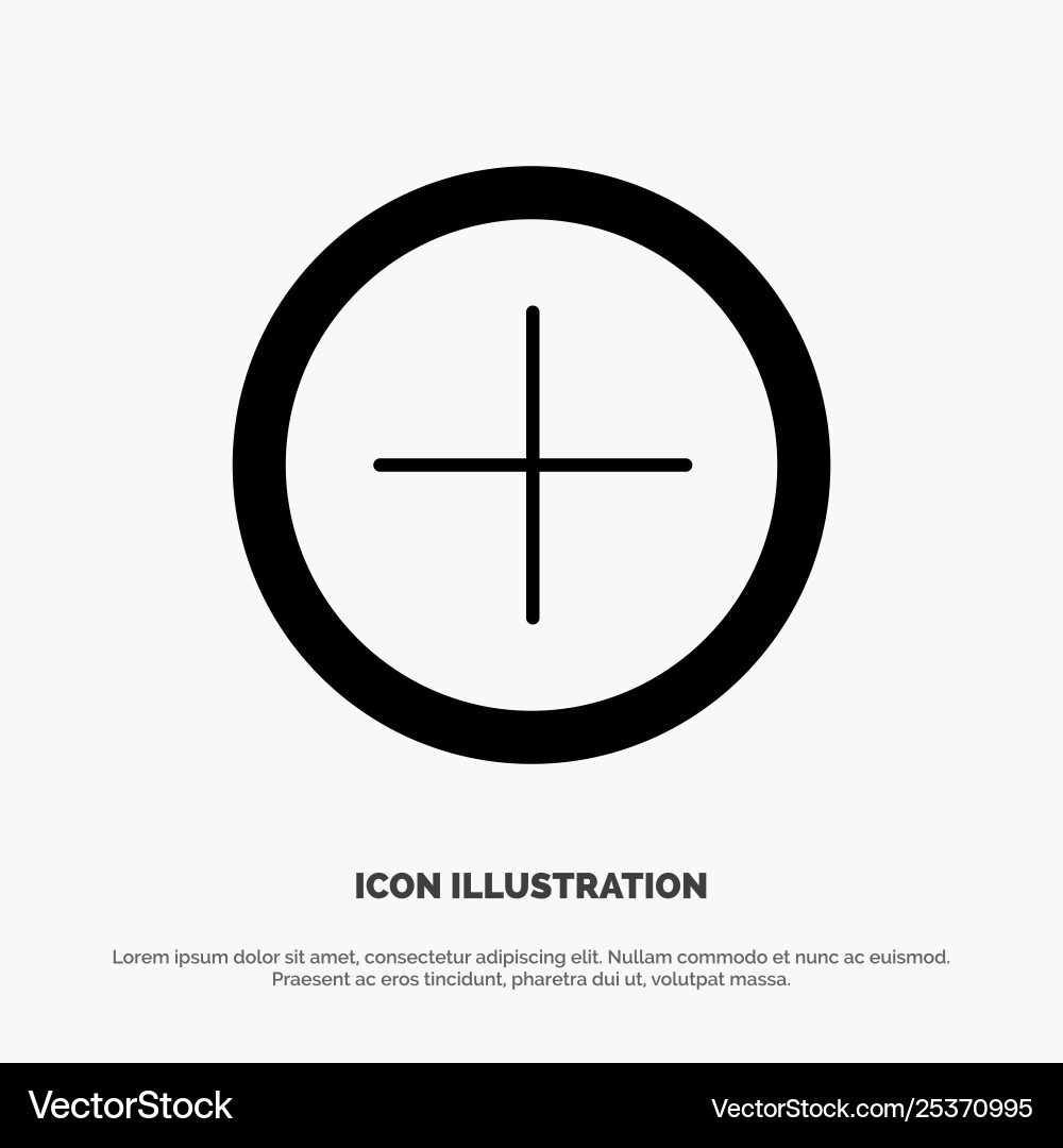 Interface plus user solid glyph icon Interface plus user solid glyph icon vector image
