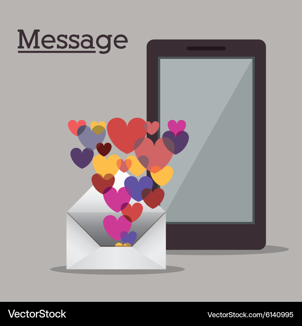 Message design vector image