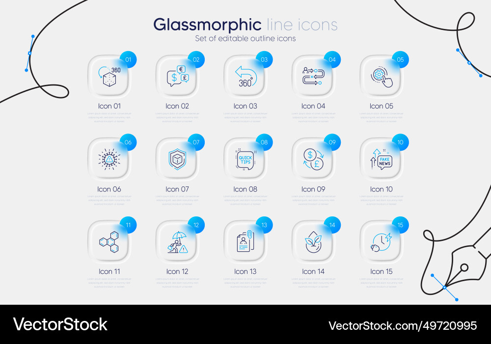 Set of risk management interview documents Set of risk management interview documents vector image