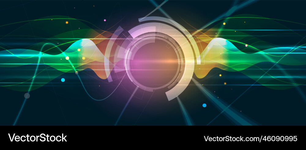 Technology data background idea of global Technology data background idea of global Vector Image