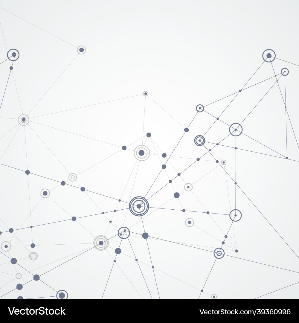 Abstract design with compound lines and dots Abstract design with compound lines and dots vector image