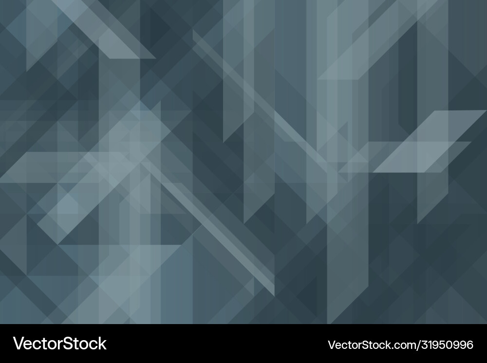 Abstract geometric banner with triangular pattern Vector Image