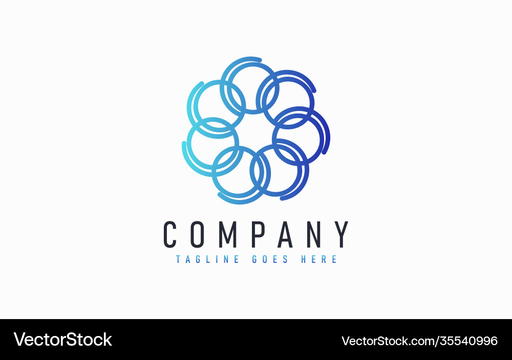 Abstract modern logo design based from circular Abstract modern logo design based from circular Vector Image