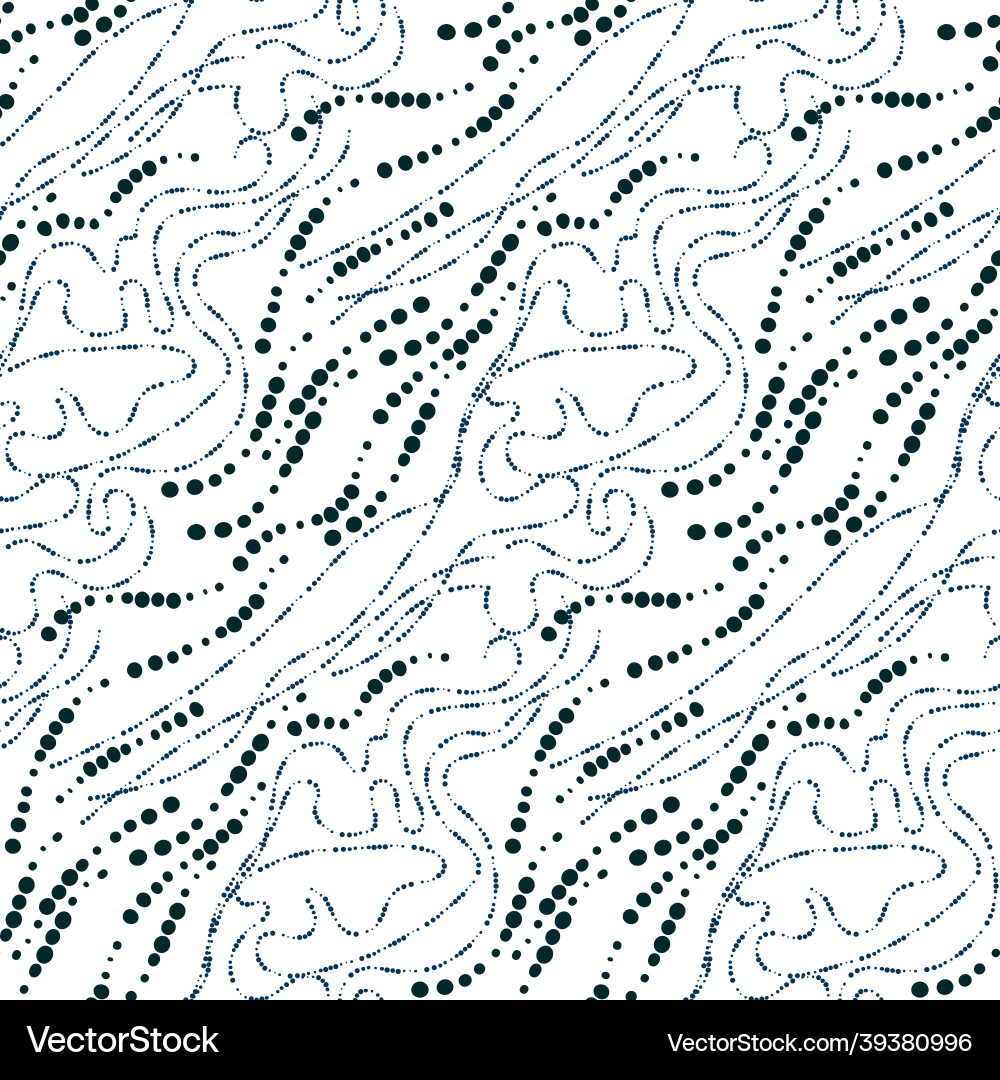 Abstract waves stained glass style seamless art Abstract waves stained glass style seamless art vector image