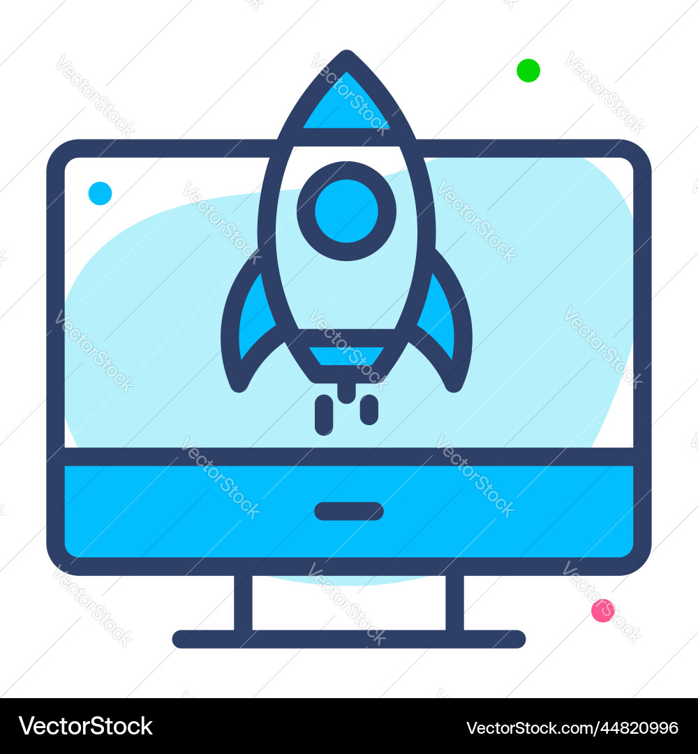 Startup icon user interface as a simple sign vector image