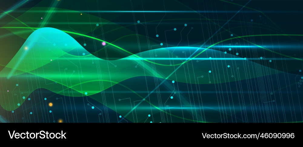 Technology data background idea of global Technology data background idea of global vector image