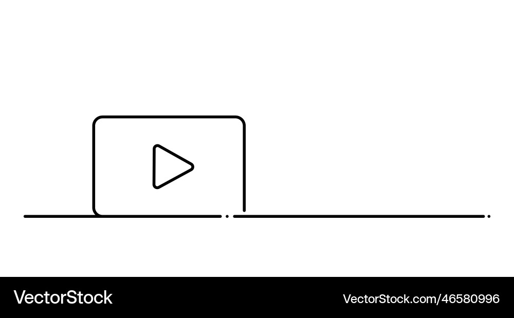 Video play button and background Vector Image