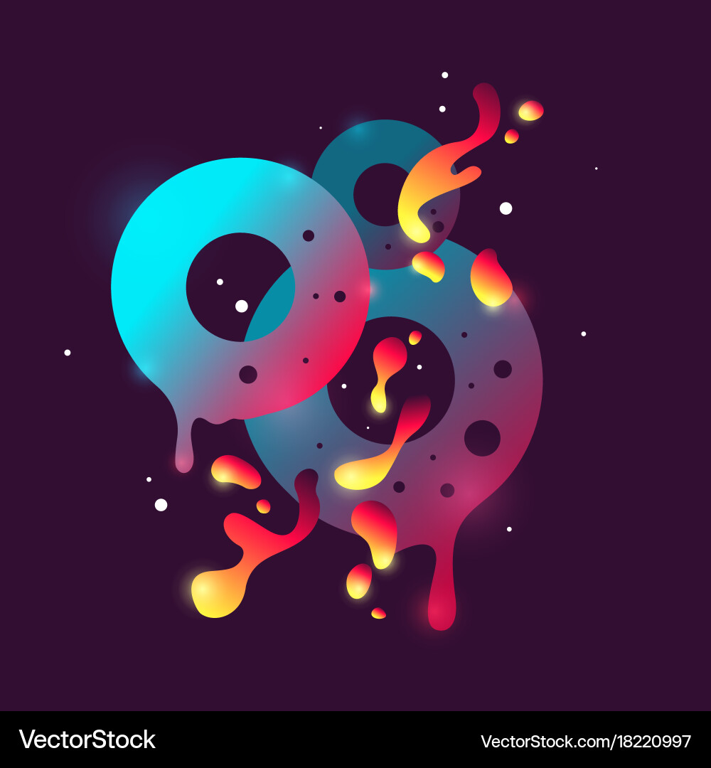Abstract background with splashes in a modern Vector Image