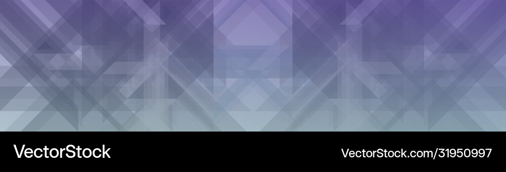 Abstract geometric banner with triangular pattern Vector Image