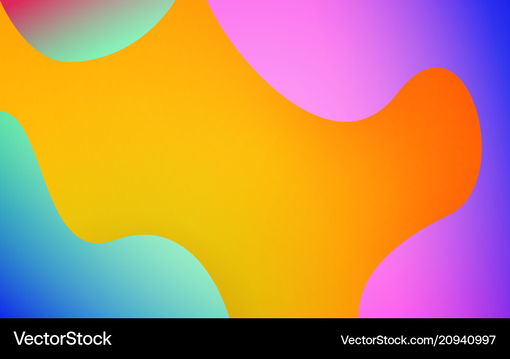 Abstrakte Flüssigkeit Formen bunten Hintergrund trendy Vektorbild