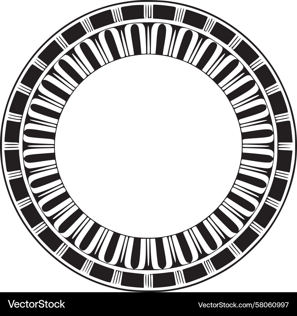 Circular Geometric Pattern Vector Image