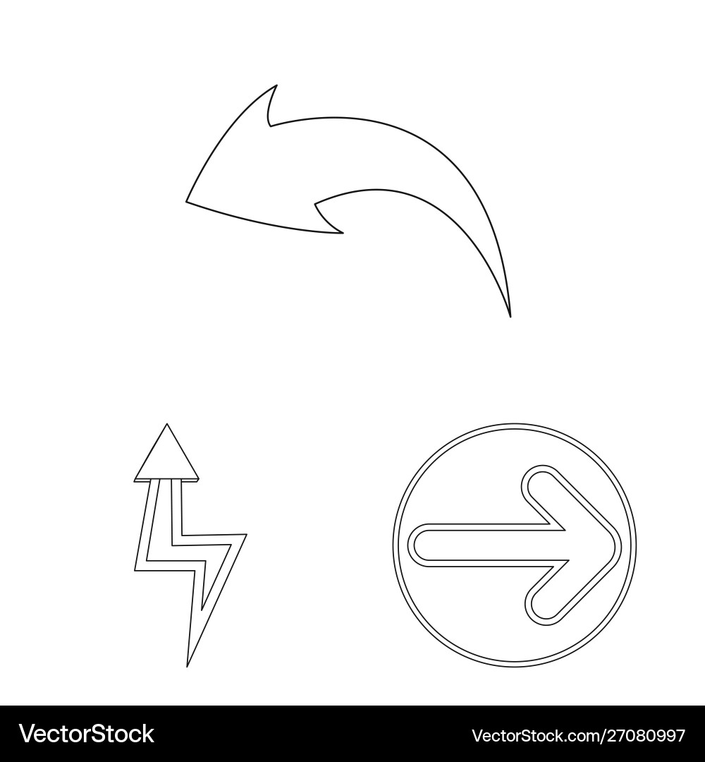 Design element and arrow sign Design element and arrow sign Vector Image